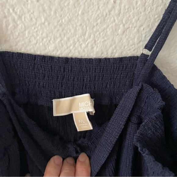 Navy Crepe Mini Dress NWOT - Picture 3 of 6